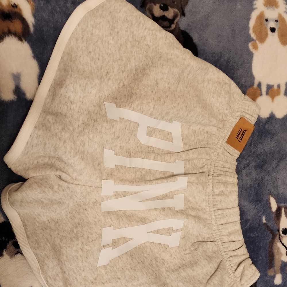 PINK Victoria's Secret Gray Relaxed Fit Shorts